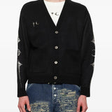 THUG CLUB - Men Tc Bone Knit Cardigan