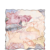 Tan scarves, front view