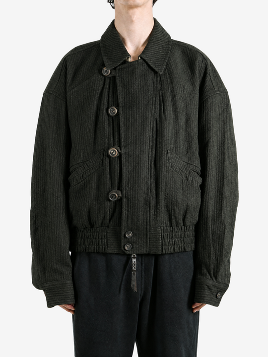 Black jacket, front view