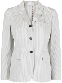 THOM BROWNE Women Classic Sportcoat W/ Patch Pockets In Cotton Seersucker