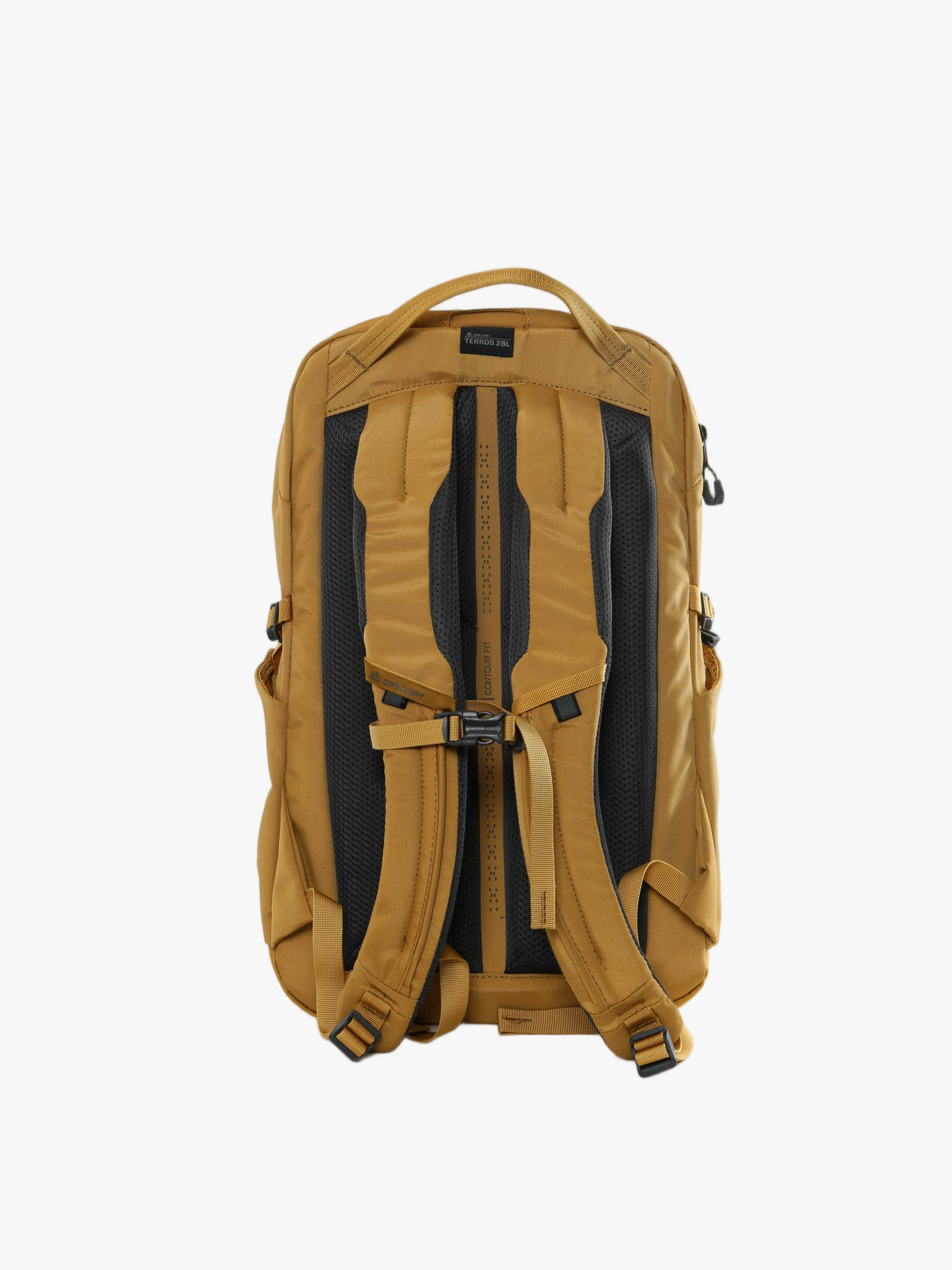 Tan bag, back view