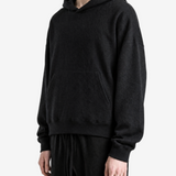 Black hoodie, full body view