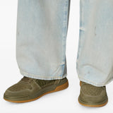 Green shoes, front view