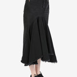 VETEMENTS - Women Denim Midi Skirt