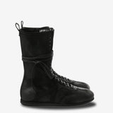 Black sneakers, front view