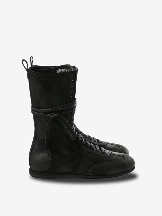 Black sneakers, front view