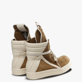 Brown sneaker, front view