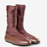 Brown shoes, front view