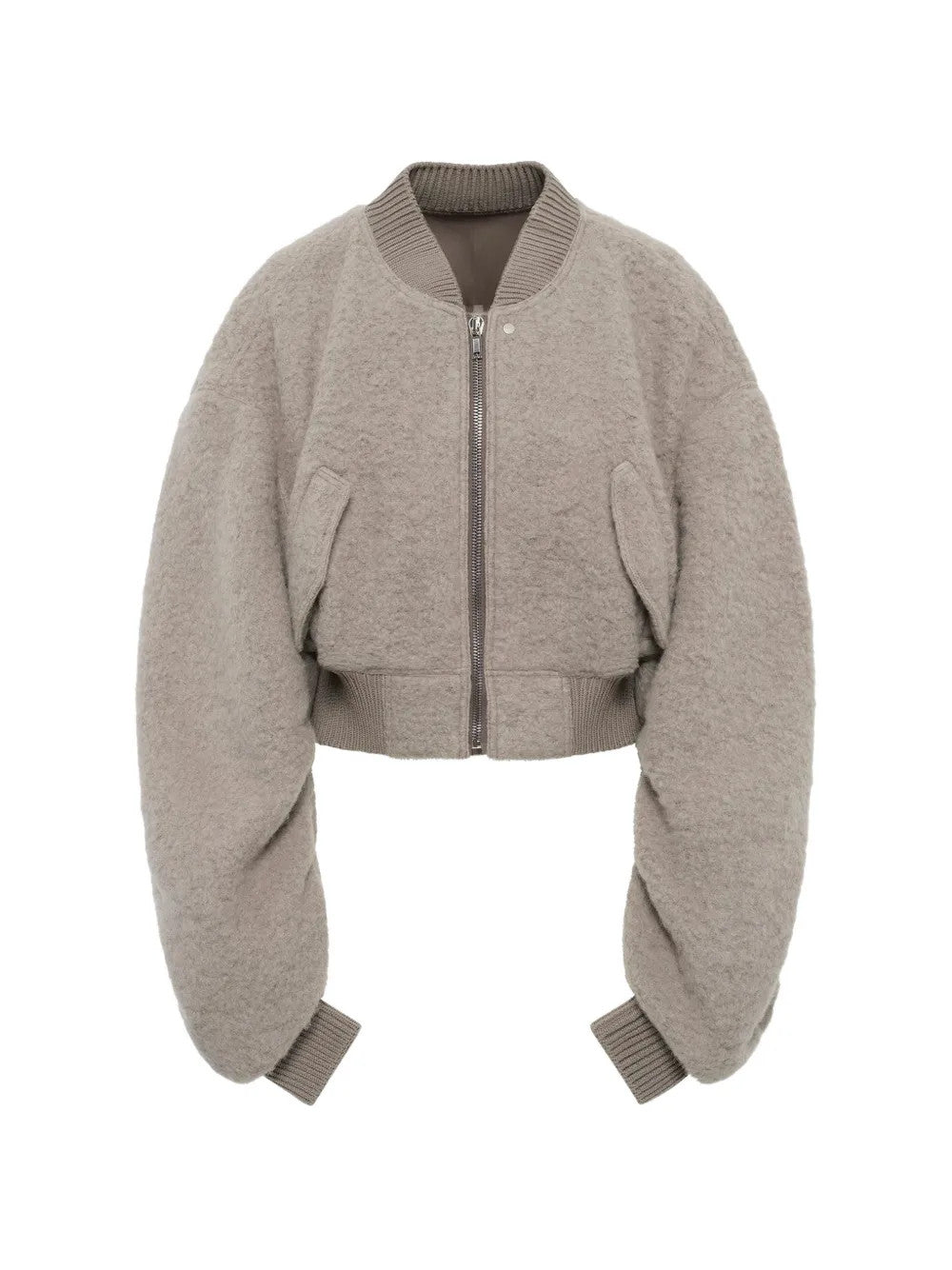 Grey jacket, front view