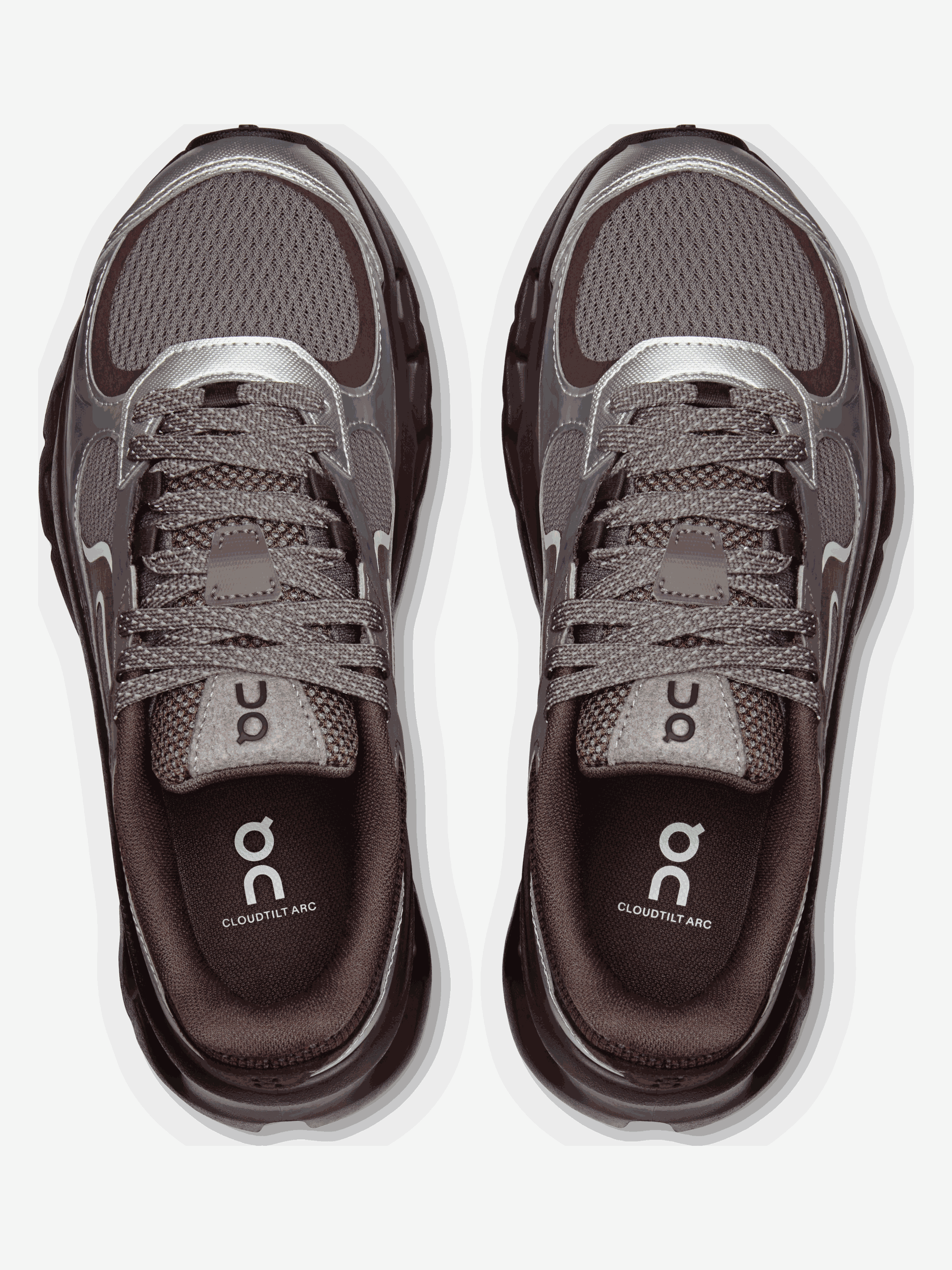 Grey shoes, front view