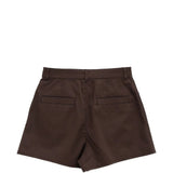 Brown shorts, back view