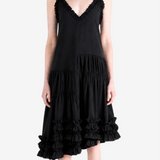 Black dress, full body view