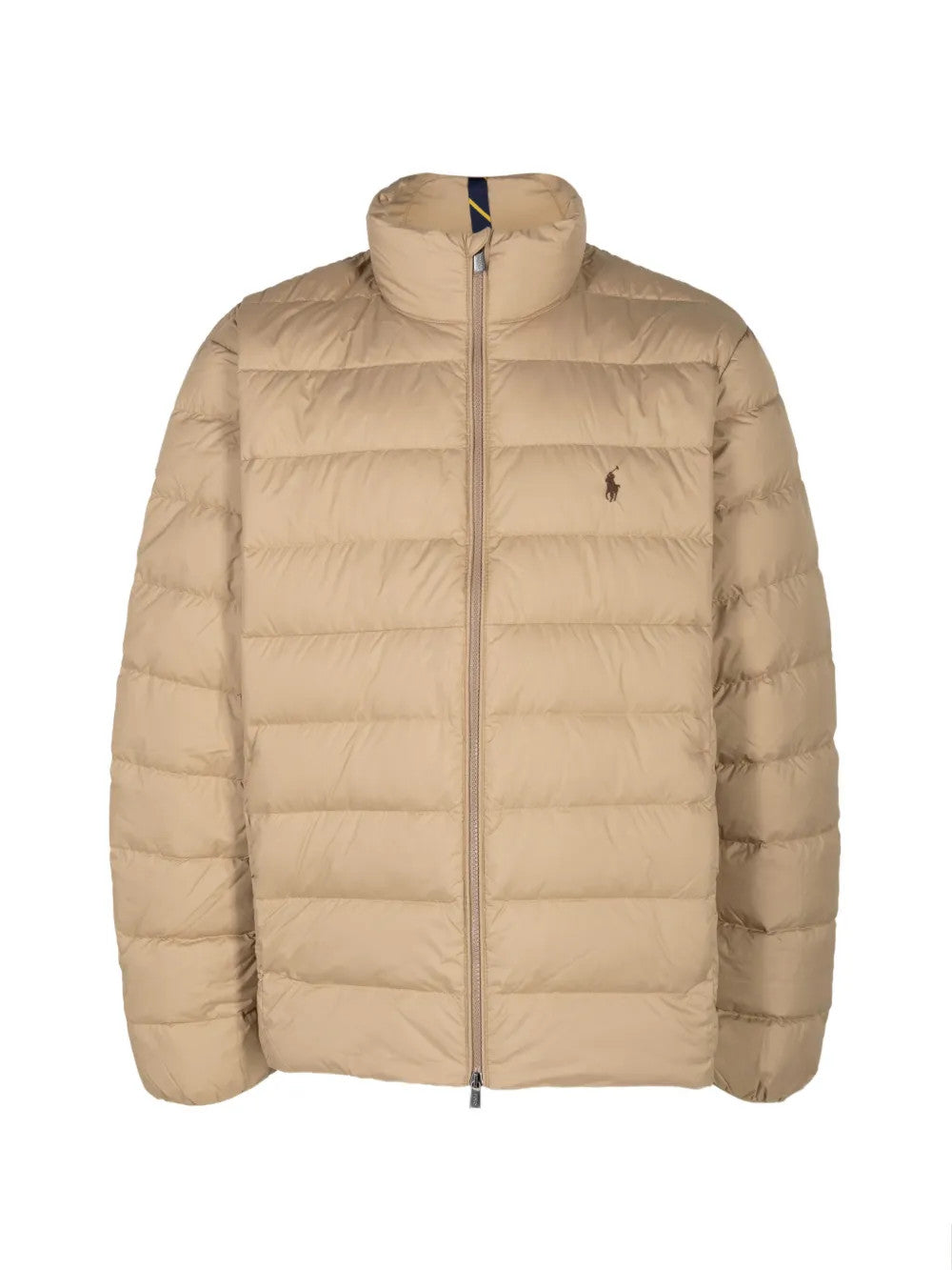 Tan jacket, front view