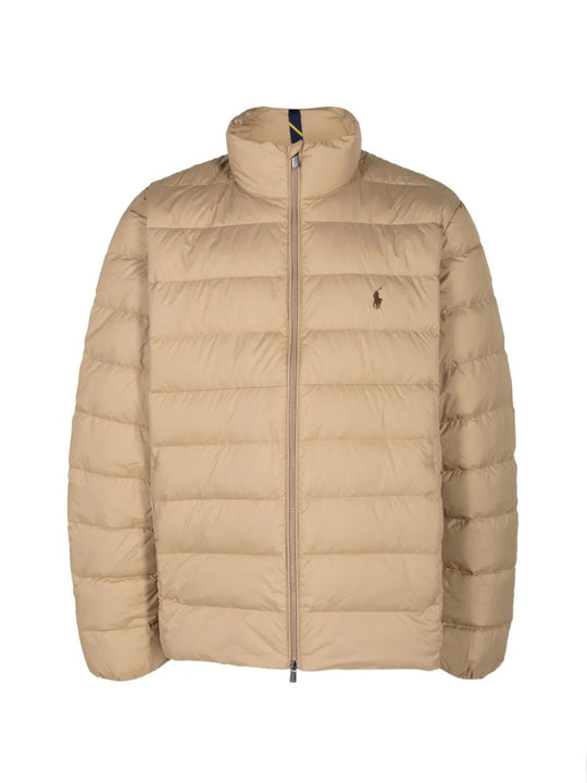 Tan jacket, front view