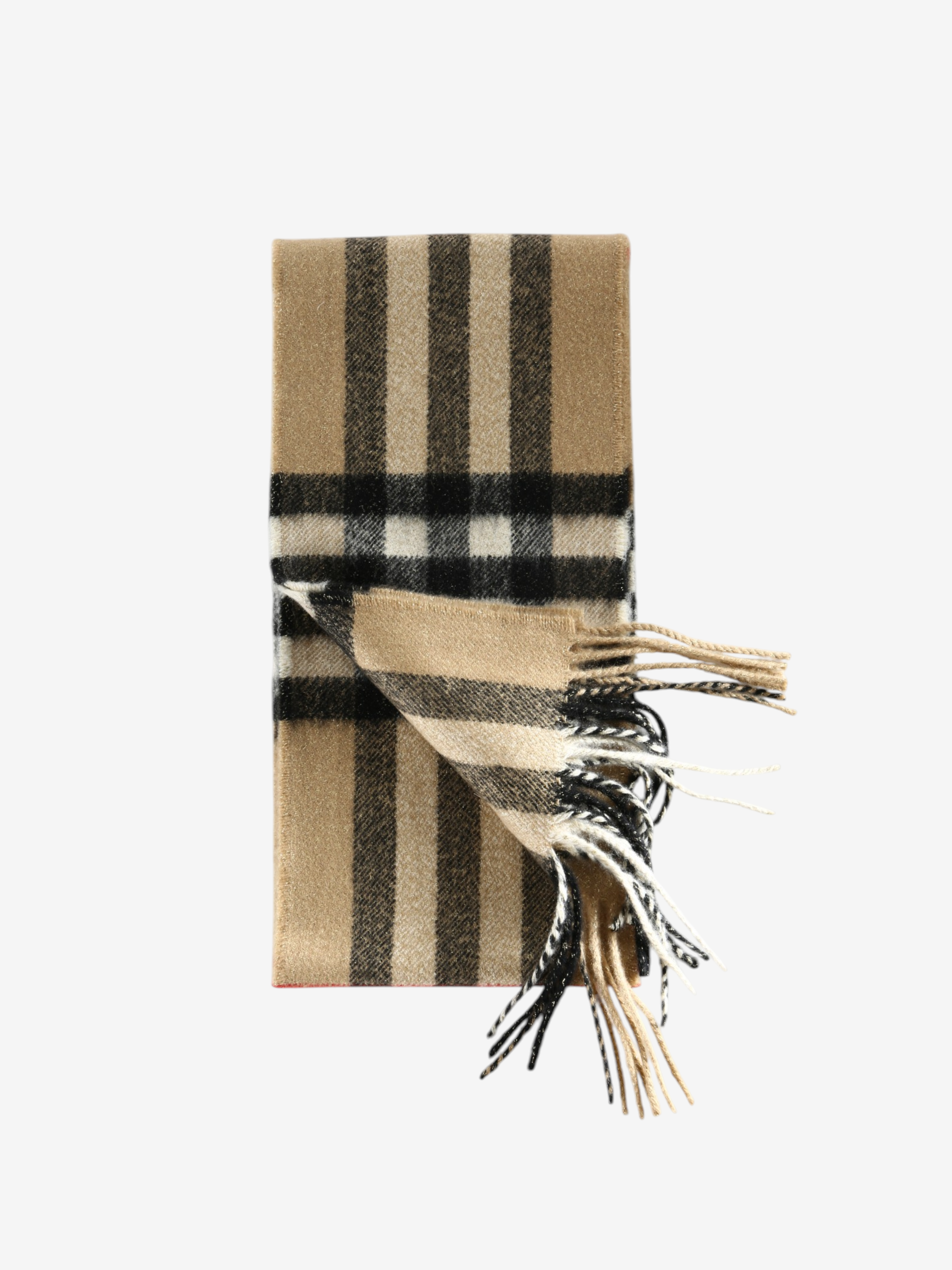 Tan scarf, front view