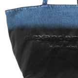 Close up of black bag,showing texture of the cotton fabric