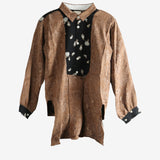 Brown shirt, front view