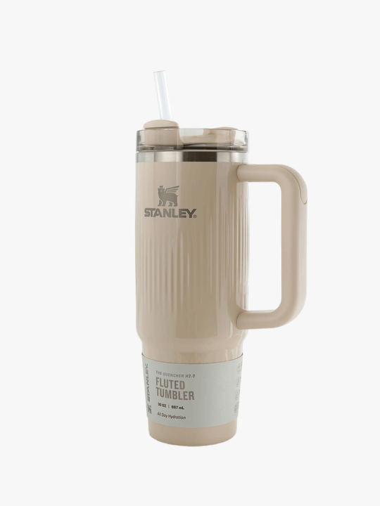 Tan product, front view