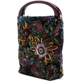 Purple bag, front view