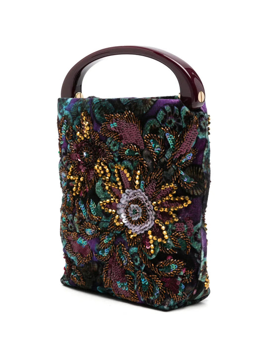 Purple bag, front view