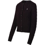 Burgundy knitwear, front view