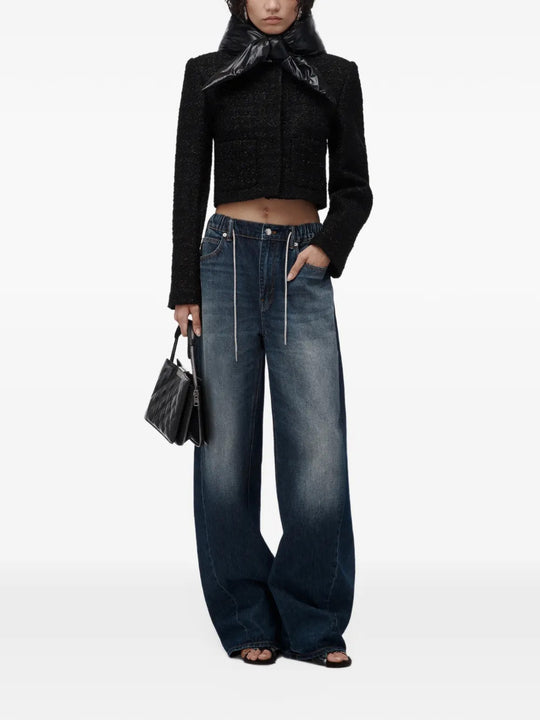 Blue jeans, front view