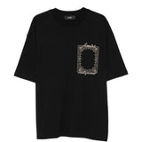 Black t-shirt, front view
