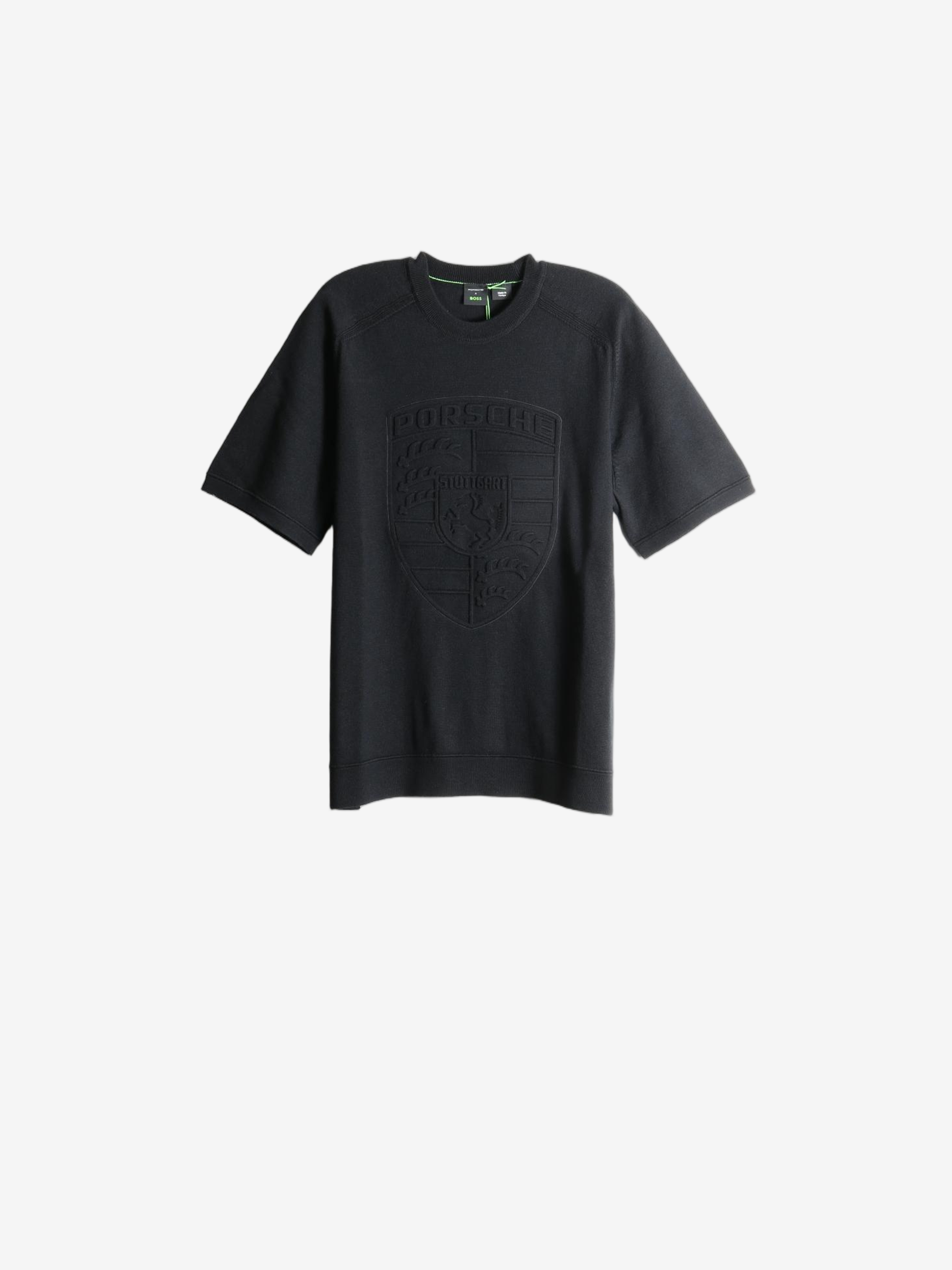 Black t-shirt, front view