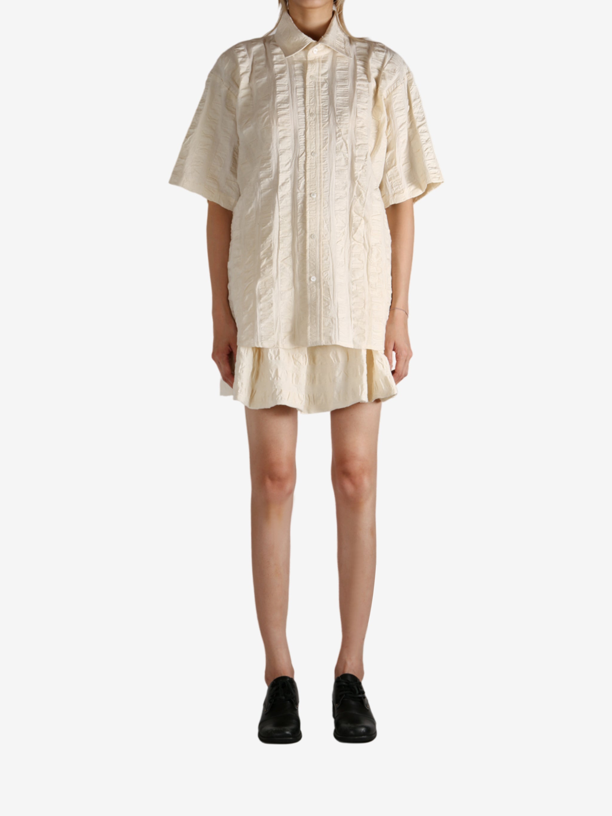 White shirt, full body view