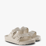 Tan sandals, front view