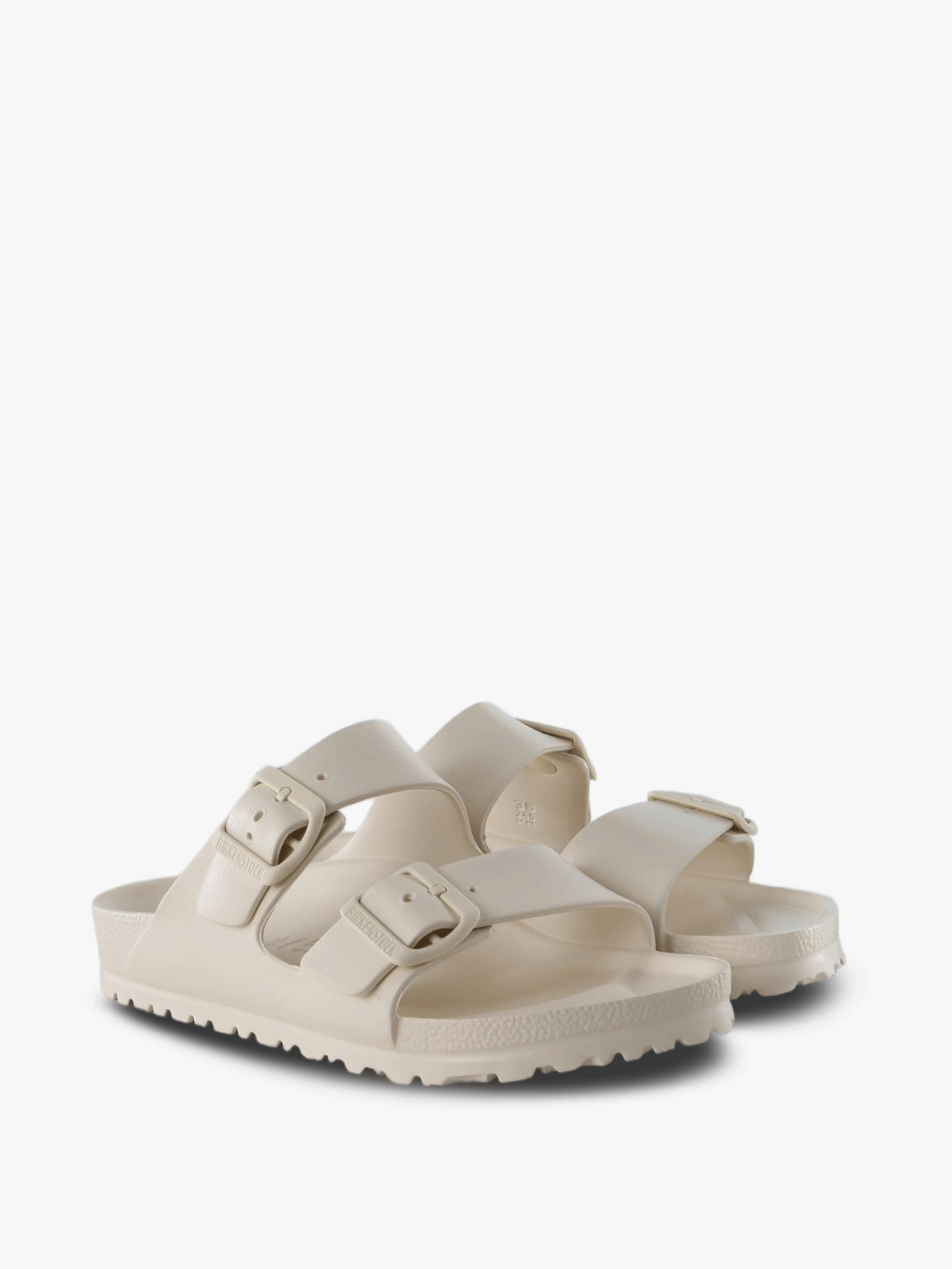 Tan sandals, front view