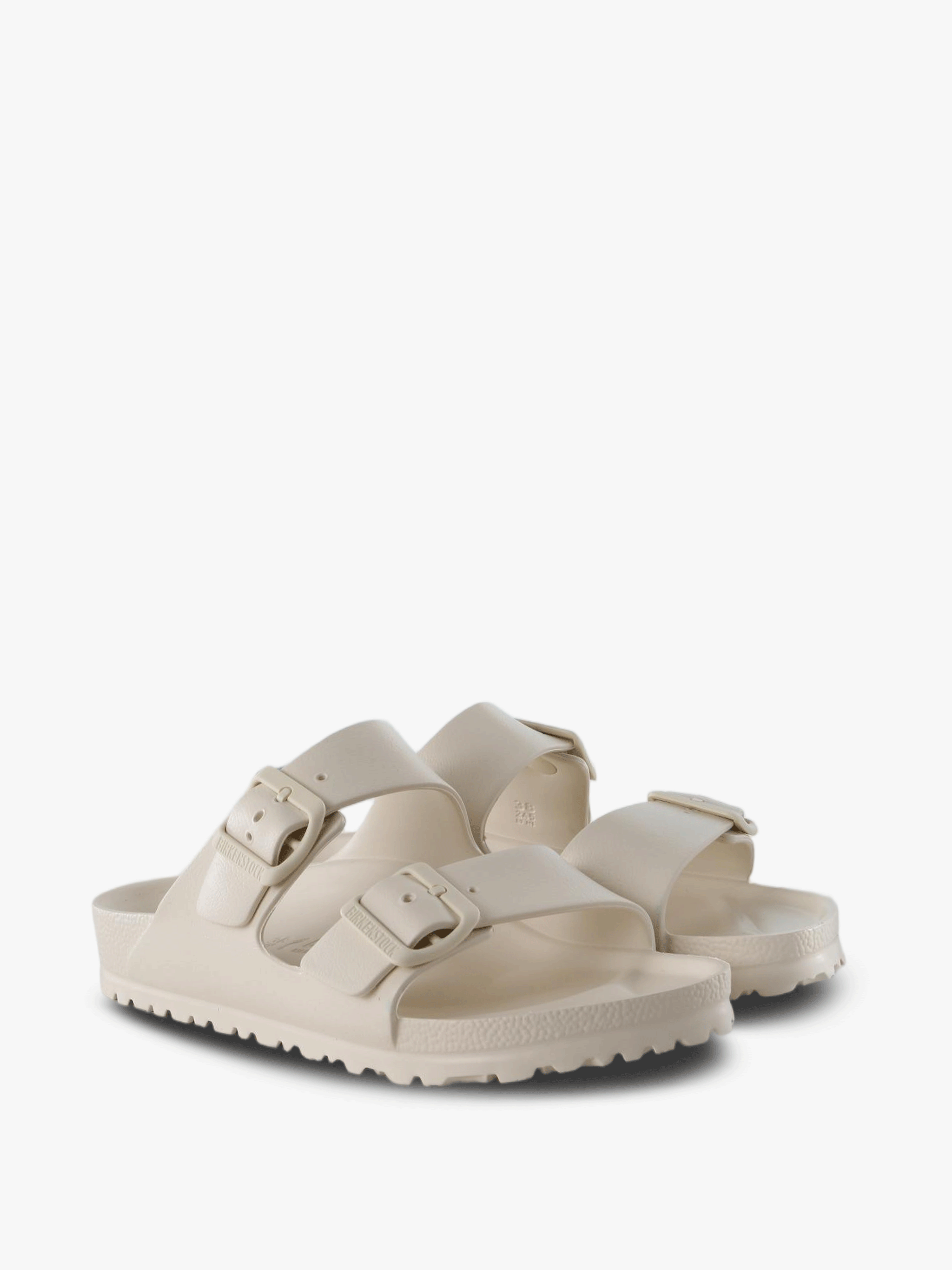 Tan sandals, front view