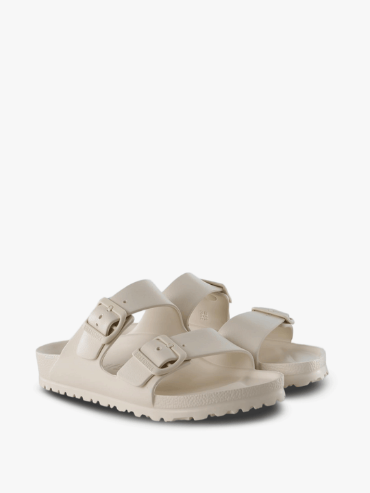 Tan sandals, front view