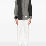 Grey sweater, full body view