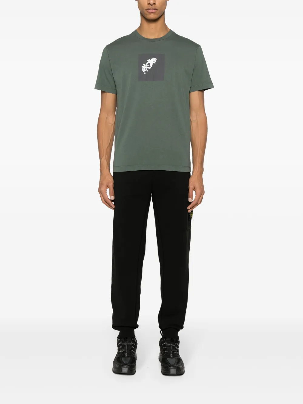 Black pants, full body view