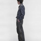 Grey pants, full body view