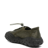 Green sneakers, side view