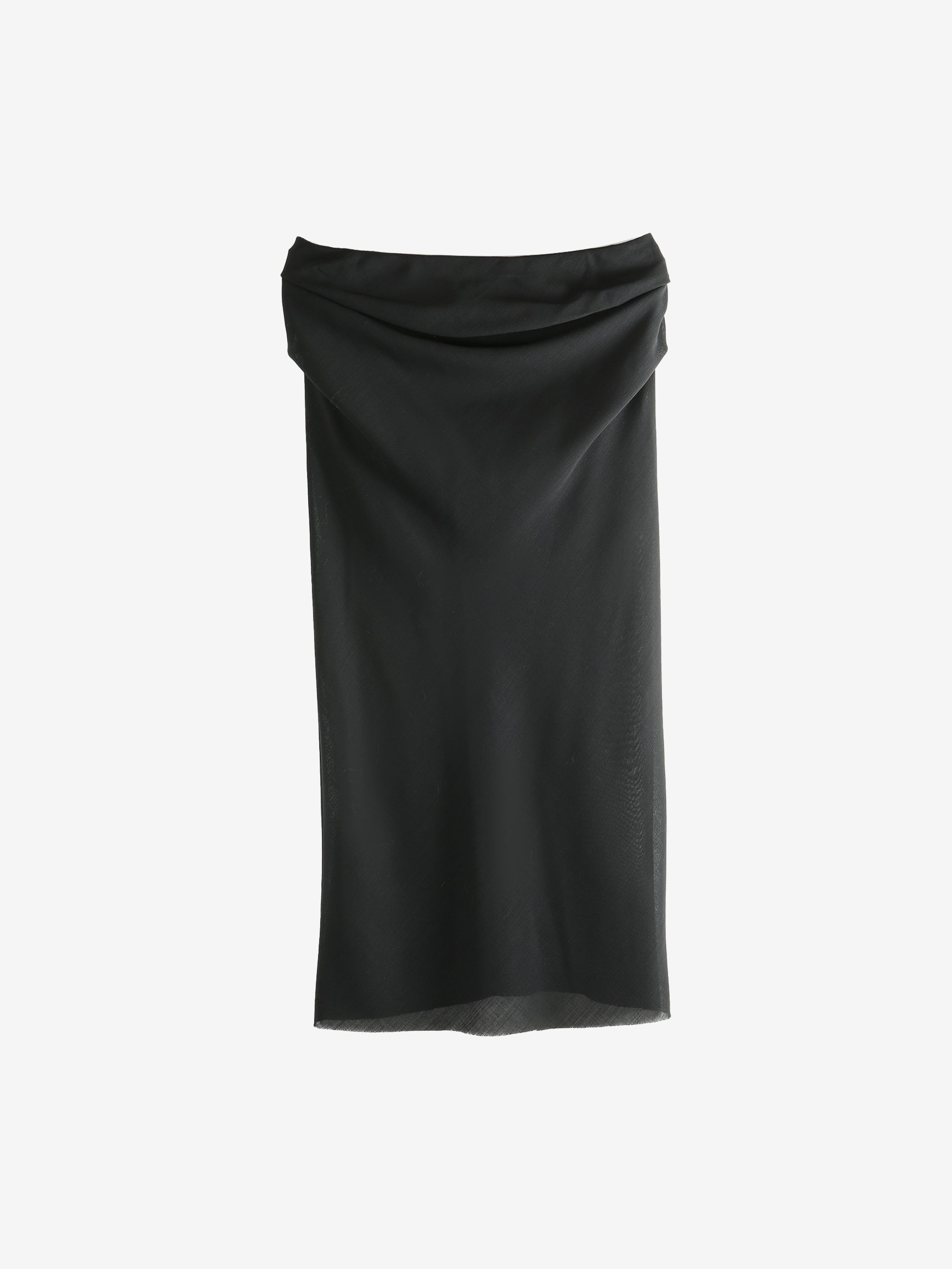 Black skirt, front view