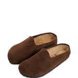 Brown sandals, front view