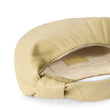 Tan bag, front view