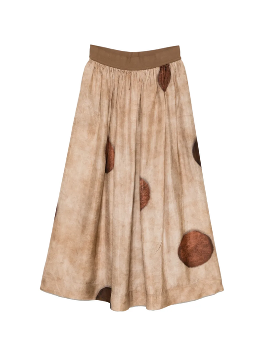 Tan skirt, front view
