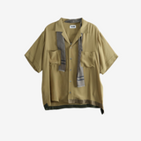 Tan shirt, front view