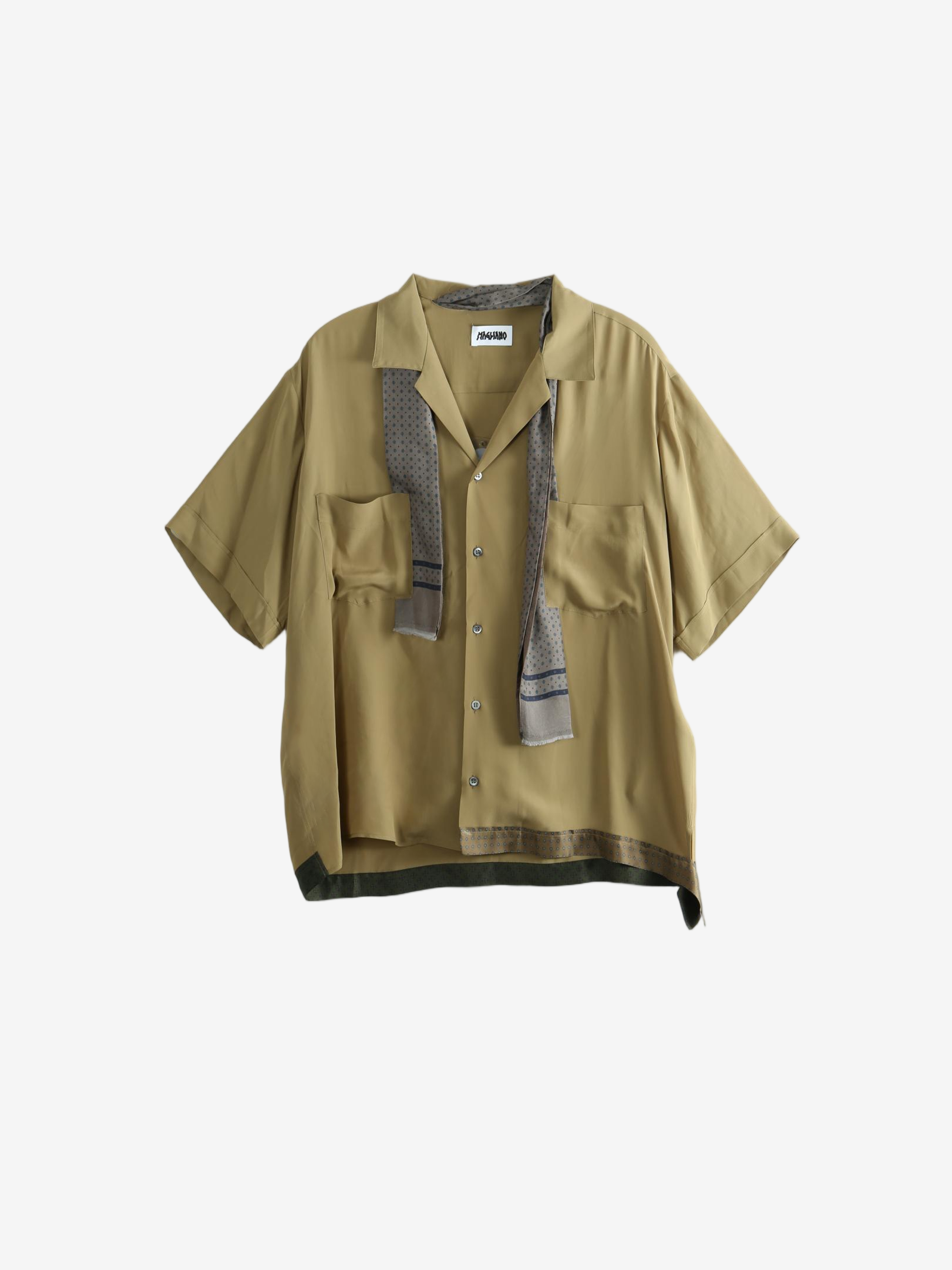 Tan shirt, front view