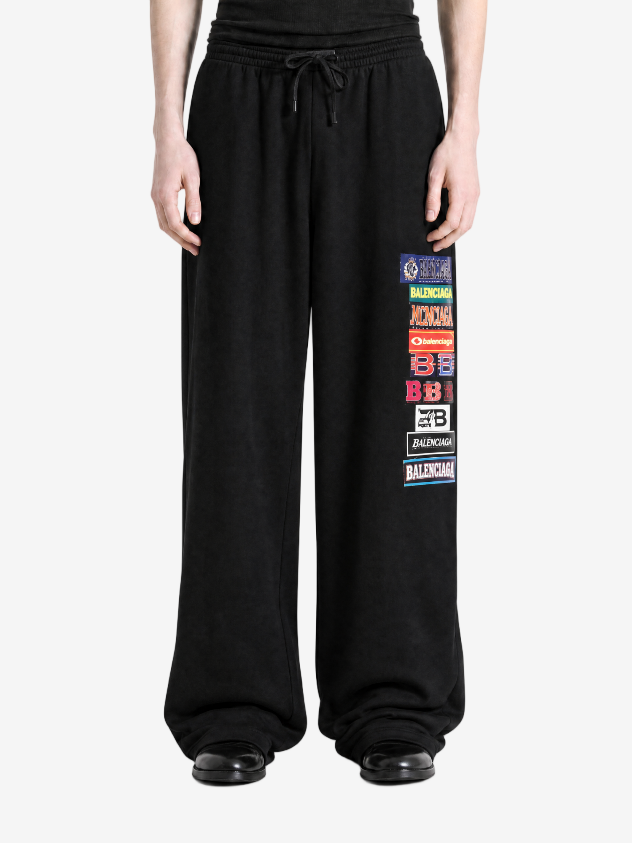 Black pants, full body view