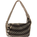 Tan bag, front view