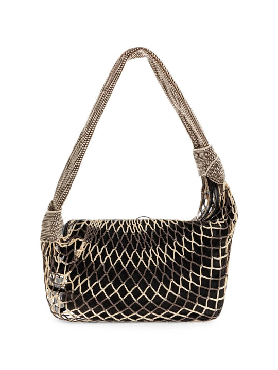 Tan bag, front view