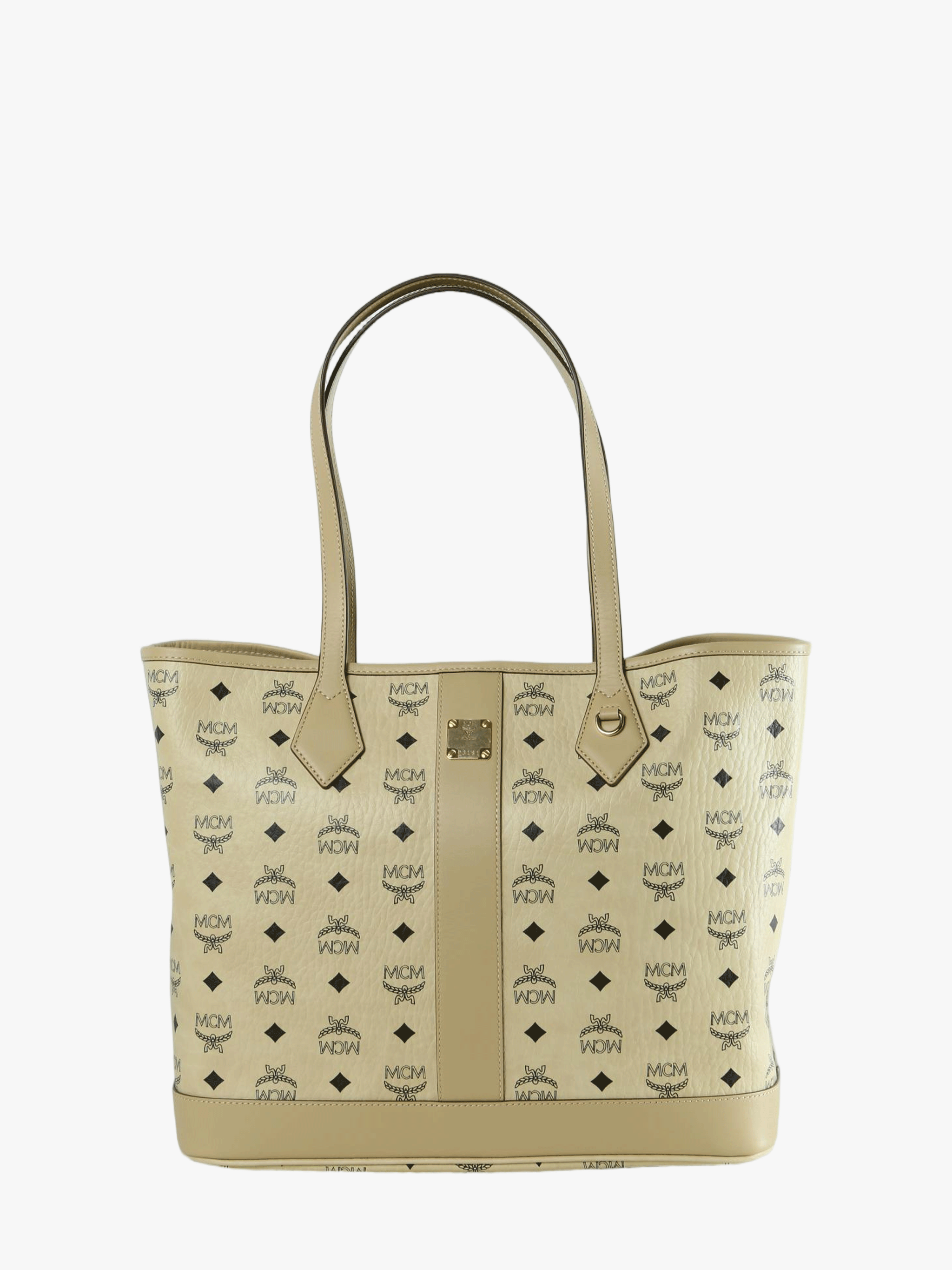Tan bag, front view