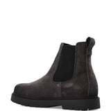 Grey boots, side view