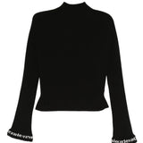 Black pullover, front view