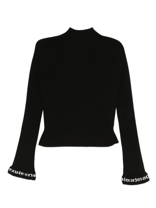 Black pullover, front view